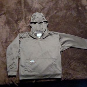 Brown Arborwear hoodie tree climbing gear